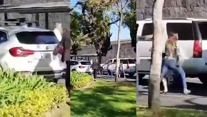 Hablan testigos de golpiza de escoltas armados a hombre en Paseo de la Reforma