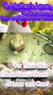 Hen and Chicks Foraging in the Dirt