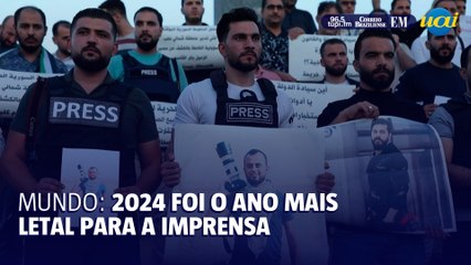 Ano de 2024 foi o mais letal para a imprensa; maioria das mortes foi em Gaza