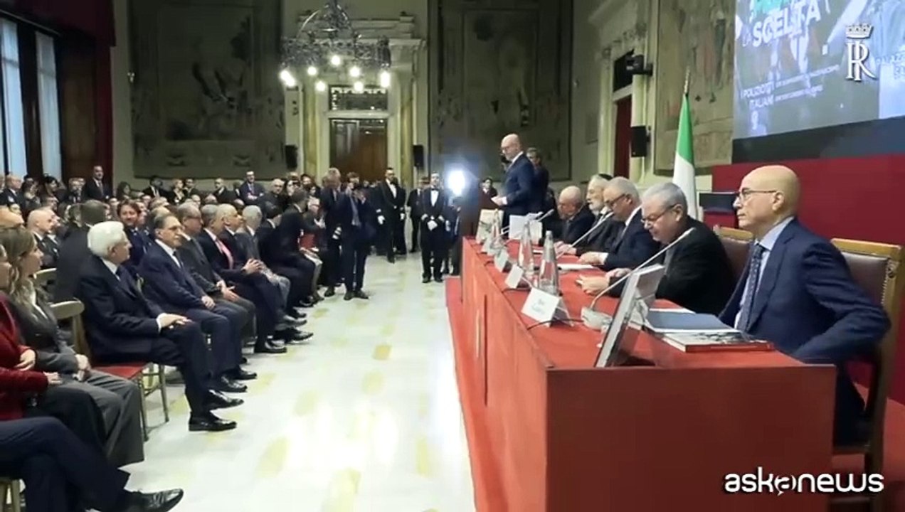 Mattarella alla presentazione di due libri sulla polizia di Stato