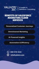 Benefits of Salesforce Marketing Cloud Services