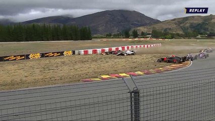 Formula Regional Oceania Championship 2025 Highlands Race 2 Start Big Crash