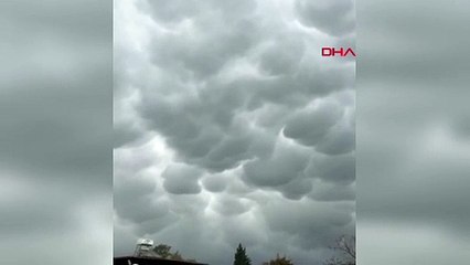 Hatay'da Mammatus bulutları görüldü
