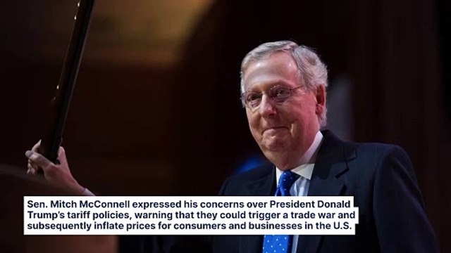Mitch McConnell Criticizes Trump's Tariff Plans, Warns Of Potential Price Hike: 'Big, Lingering Concerns For American Industry And Workers'