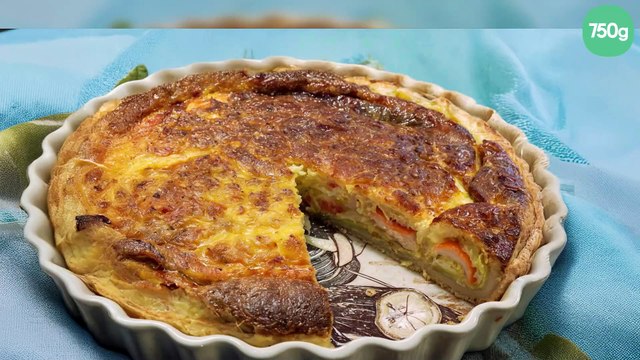 Quiche au surimi et carottes au cumin