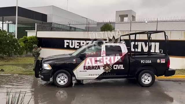 Atacan cuartel de Fuerza Civil en Apodaca, hieren a dos policías
