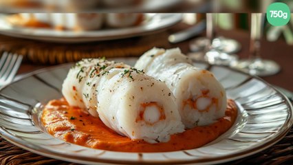Roulé de poisson blanc et de surimi