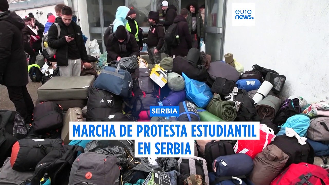 La marcha estudiantil en Serbia pide la dimisión del presidente Aleksandar Vucic