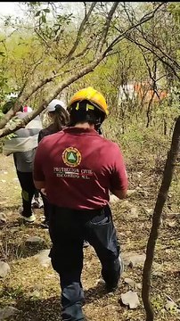 Rescate de senderista lesionado tras resbalar en el Cerro del Topo Chico