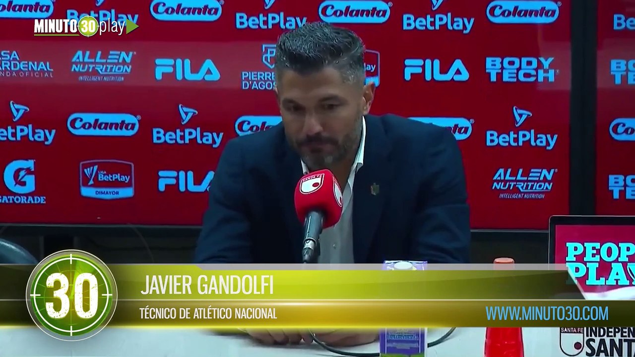 Nacional fue superior al rival  Javier Gandolfi hizo una radiografía del partido contra Santa Fe en El Campín