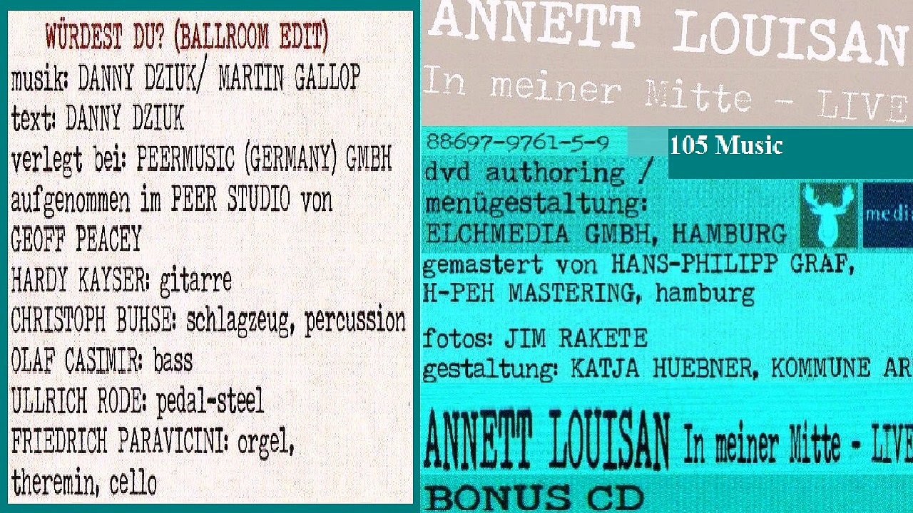 ANNETT LOUISAN — WÜRDEST DU? (BALLROON EDIT) | BONUS-CD