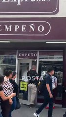 Investigan a casa de empeño Préstamo Express en el centro de Monterrey