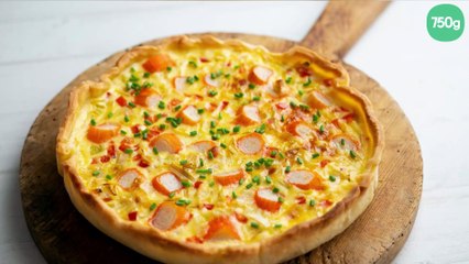 Tarte au surimi et saumon