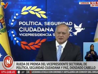 Vpdte. Sec. Cabello: Quedan en evidencia nuevos planes de la derecha terrorista en Venezuela