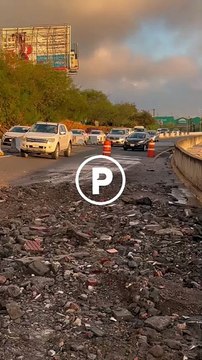 Deslave deja daños en avenida Morones Prieto