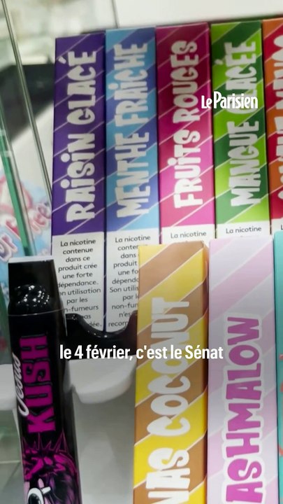 L'interdiction des puffs définitivement adoptée