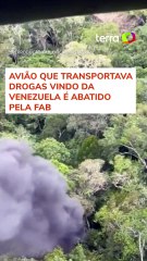 Avião que transportava drogas vindo da Venezuela é abatido pela FAB #shorts