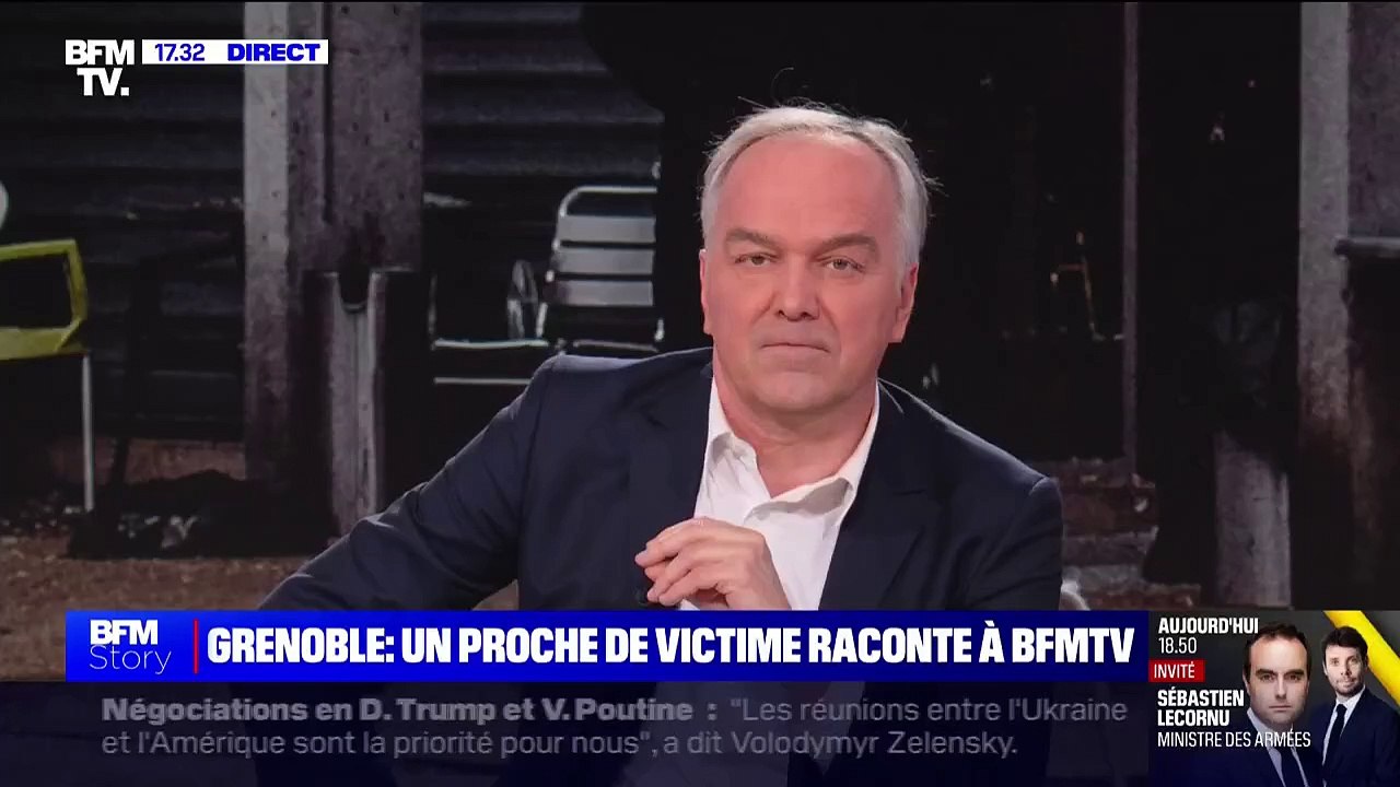 "Je vois plein de monde par terre": un proche d'une victime de la grenade jetée dans un bar à Grenoble raconte sur BFMTV