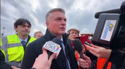 Livorno, il viceministro Rixi visita il porto e i cantieri della Darsena Europa