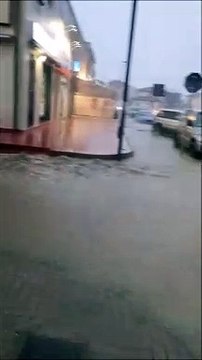 Maltempo all'Isola d'Elba, strade allagate a Portoferraio