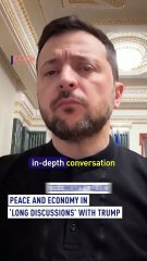 Zelenskyy Talks Peace and Economy in 'Long Discussions' with Trump