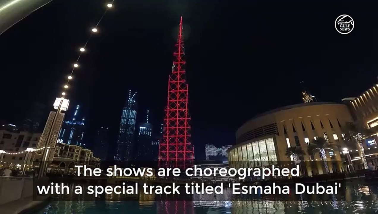 Burj Khalifa show illuminates Dubai this Eid