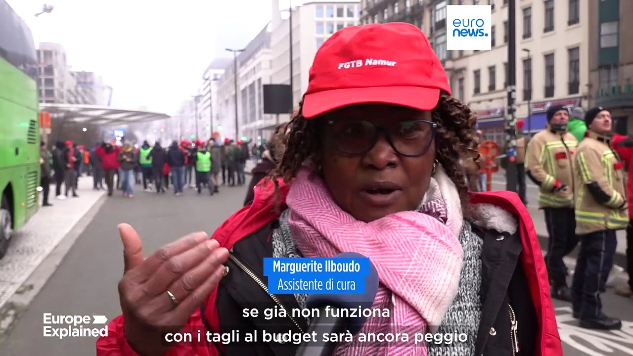 Belgio, manifestazione nazionale a Bruxelles contro le politiche di austerità del nuovo governo