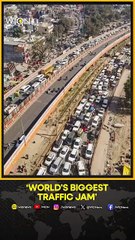 Drone view of Mahakumbh Traffic