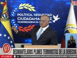 Vpdte. Sec. Cabello: Seguiremos esperando las explicaciones de los involucrados en actos de terrorismo