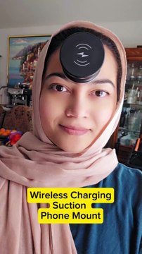 Wireless Charging Suction Cup Electric Phone Mount Magnetic Holder