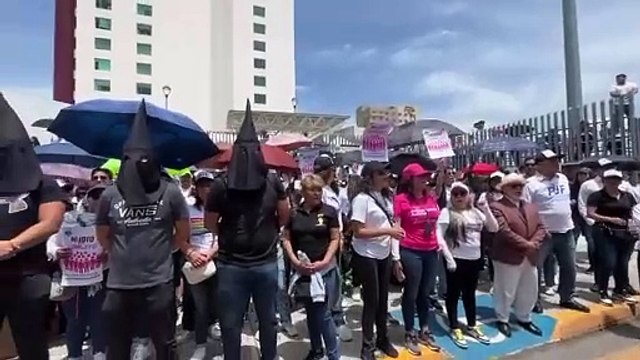 Trabajadores del Poder Judicial en Puebla también se sumaron a protestas