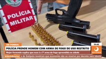 POLÍCIA PRENDE HOMEM COM ARMA DE FOGO DE USO RESTRITO NA CIDADE DE POMBAL