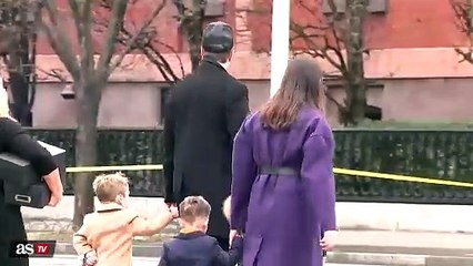 Musk walks with children ahead of meeting India's Modi at Blair House