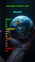 Can You Guess These 10 Scrambled Countries From their Letter? 60 Second Challenge