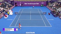 Alexandrova advances into Doha semis