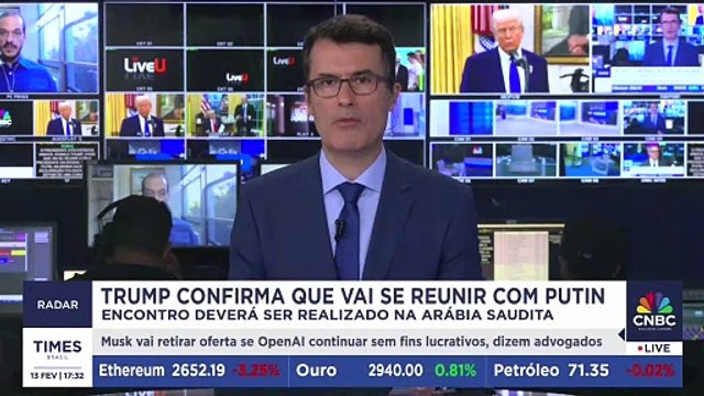 Donald Trump confirma que se reunirá com Vladimir Putin para discutir fim da guerra na Ucrânia