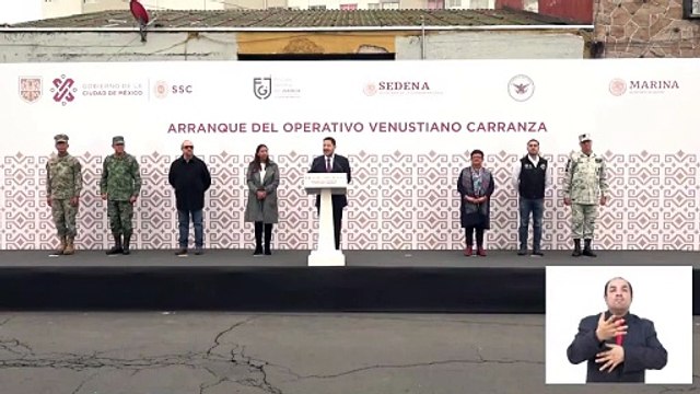 Presenta Martí Batres el Operativo de Seguridad Venustiano Carranza
