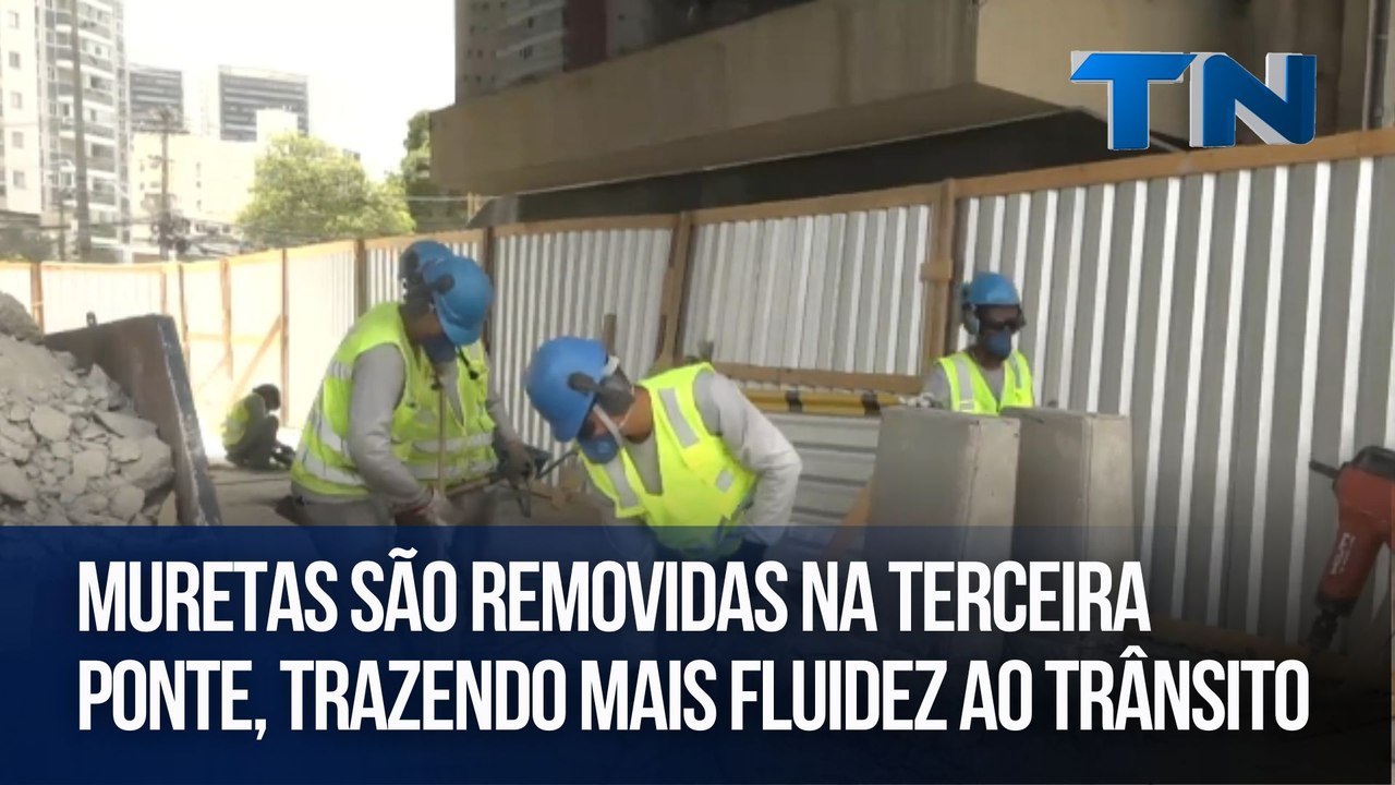 Muretas são removidas na Terceira Ponte, trazendo mais fluidez ao trânsito
