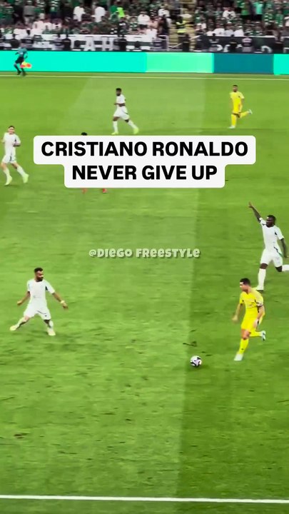 Cristiano Ronaldo never give up #cristianoronaldo #football #ronaldo