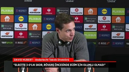 David Hubert: 3-0'lık skor, rövanş öncesinde bizim için olumlu olmadı