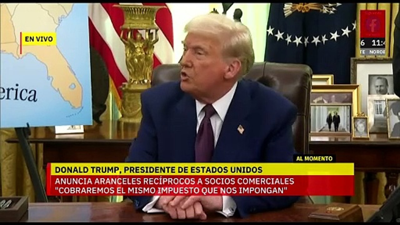 Donald Trump anuncia aranceles recíprocos a socios comerciales