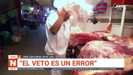 Veto a la exportación de carne