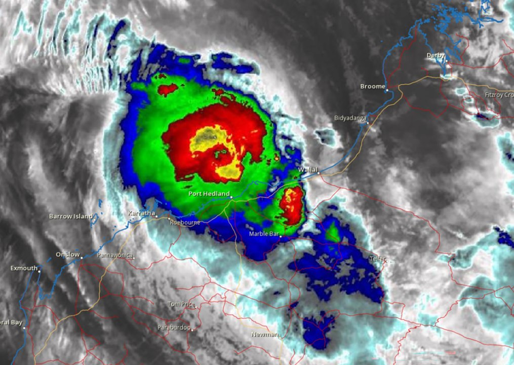 TC Zelia warning advice for WA's Pilbara.