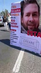 Protestan por fraude inmobiliario en la carretera Nacional