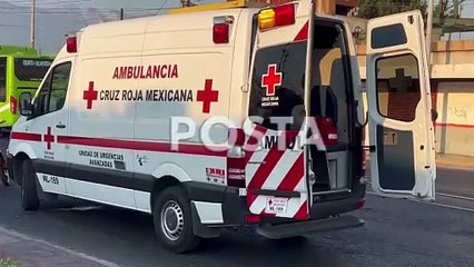 Derrapa motociclista en la avenida Manuel L. Barragán