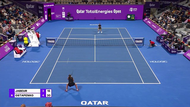 Ostapenko tops Jabeur to reach Doha semis
