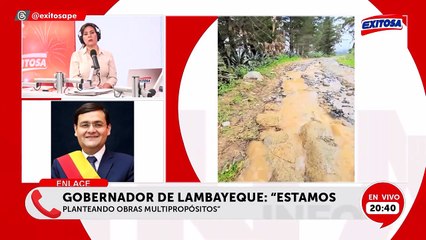 Emergencia en Lambayeque: Gobernador denuncia que ley impide ejecutar obras multipropósito contra lluvias