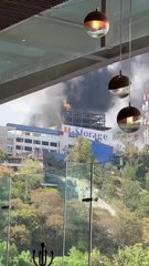 Alerta a vecinos incendio en subestación eléctrica en Santa Fe