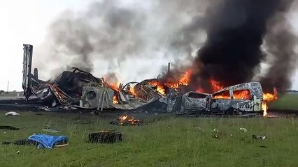 13 muertes en accidente vehicular en carretera 83 de Tamaulipas