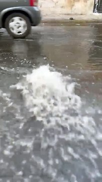 Vehículos pesados causan fractura en tubería de agua en Álvaro Obregón